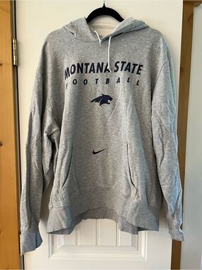 Vintage Nike Montana State Football Gray Hoodie